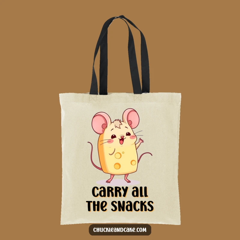 Funny Cheese Jig Tote Bag: Carry Your Grooves with Wiggling Cheese, Perfect Funny Gift
