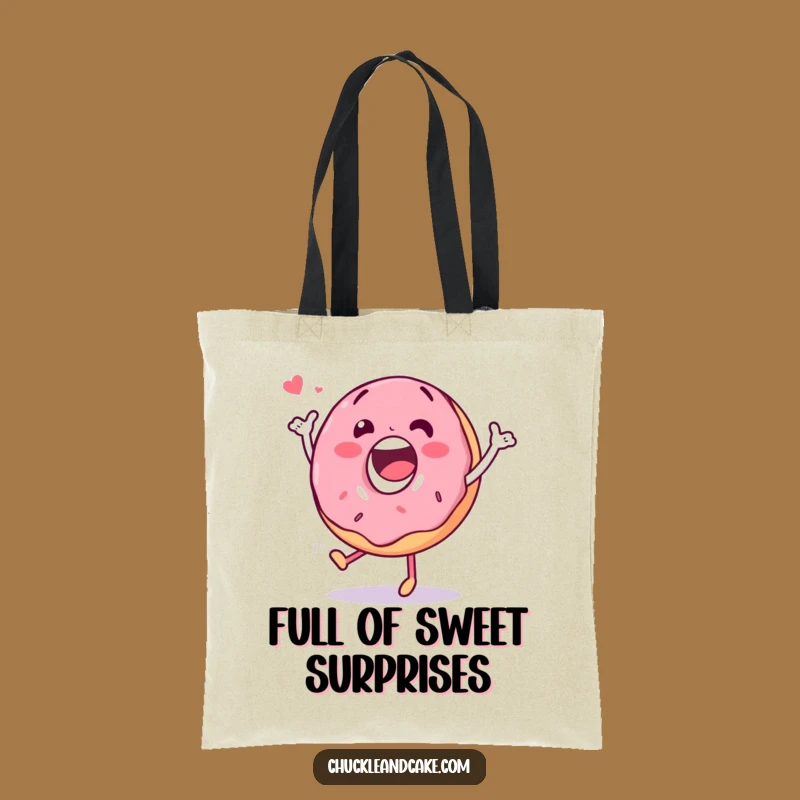 Funny Donut Dance Tote Bag: Carry Your Sweet Moves