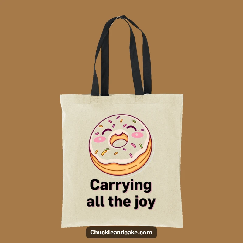 Funny Donut Wink Tote Bag - Your Playful Companion for Everyday Adventures