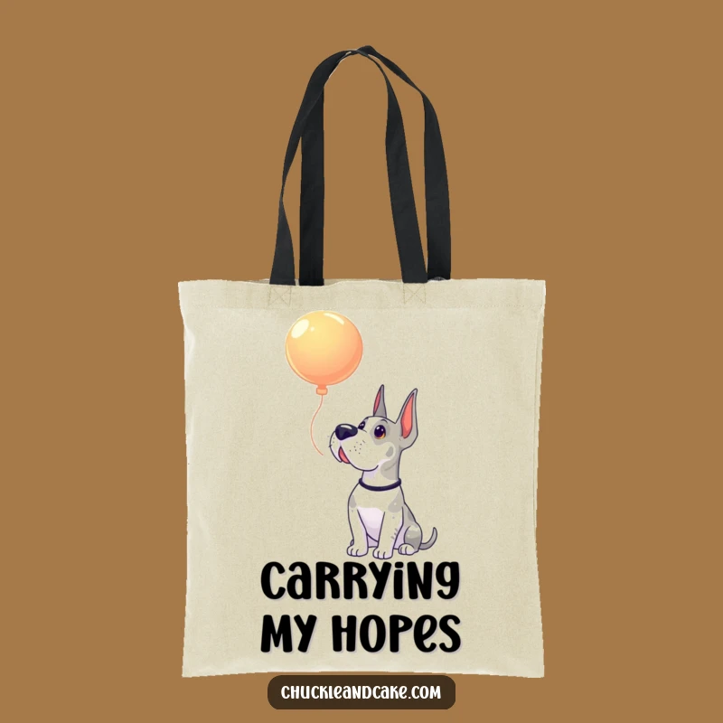 Funny Grand Dane Balloon Wonder Tote Bag: Stylish & Humorous Carry-All for Dog Enthusiasts