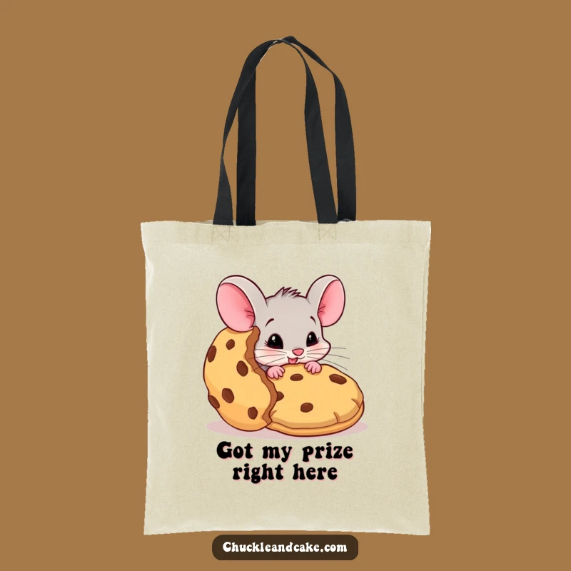Funny Mouse Cookie Haul Tote Bag: Carry Your Snacks in Style!