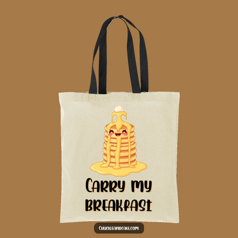 Funny Pancake Syrup Waterfall Tote Bag: Carry Your Breakfast Joy Everywhere